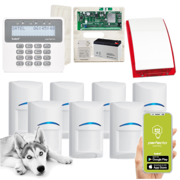 ZESTAW ALARMOWY SATEL PERFECTA 32 LTE SET-A 7 CZUJEK BOSCH PET PRF-LCD SYRENA SP-4001R